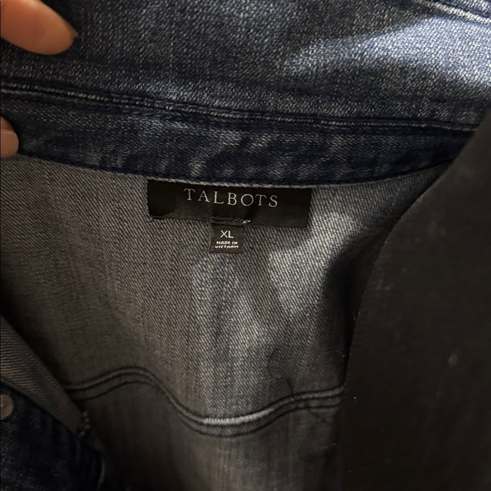 Talbots Medium Blue Jean Jacket - Picture 3 of 4